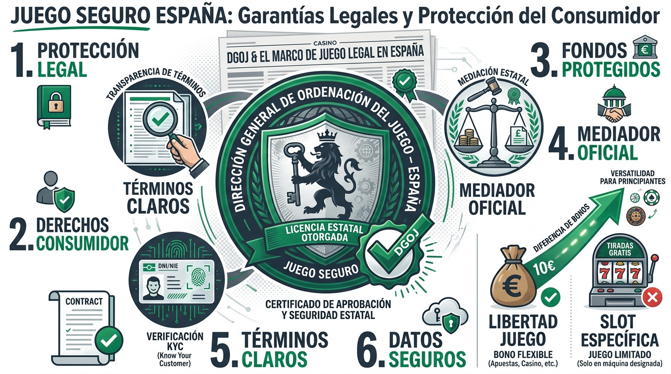 Sello de Juego Seguro y protección legal de la DGOJ en España